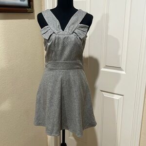 TO THE MAX GRAY WOOL BLEND MINI JUMPER DRESS SIZE 4